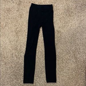Soft stretchy basic black leggings